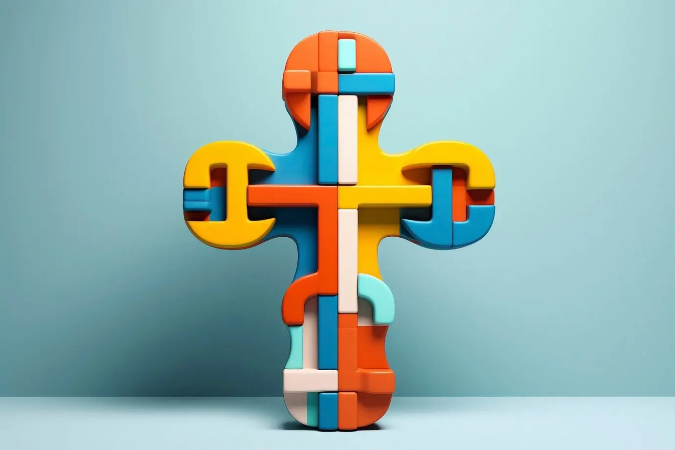 Священный крест в студии